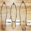 B&P Lamp 8-1/2 Inch Regular Weight Lamp Shade Harp Holder for Table and Floor Lamps, Brass Plated Steel Finish view 2