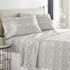 Pointehaven Flannel 170 GSM Sheet Set,Queen Paisley view 2