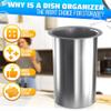Countertop Utensil Holder Stainless Steel - 5.5 x 4.5" Stainless Steel Utensil Holder for Kitchen and Bars, Odor and Rust Resistant, Durable and Dishwasher Safe, Good for Home and Commercial Use view 4