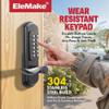 Elemake Mechanical Door Lock with Handle, Left Handed Keyless Entry Door Lock with Keypad, Combination Door Lever Lock - Not Deadbolt view 4