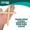 Concordia Supply Palm Crosses - 5" x 2.5" Dried African, Hand Held Cross Made with Palm Leaves for Palm Sunday, Easter, Children's Ministry & Other Church Events (Small, Pack of 50) view 2