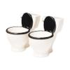 BigMouth Inc. Toilet Shot Glasses, Set of 2, Funny Gag Gift and White Elephant Gift, Potty Mouth Humor view 1