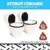 BigMouth Inc. Toilet Shot Glasses, Set of 2, Funny Gag Gift and White Elephant Gift, Potty Mouth Humor view 3