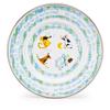 Golden Rabbit Enamelware Child Dinnerware Set: Plate, Mug and Bowl with Lid, Nursery Rhyme view 2