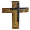 Dicksons Faith All Things Filigree Wood Look 9 Inch Resin Stone Hanging Wall Cross view 1