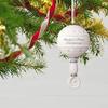 Hallmark Keepsake Christmas Ornament 2018 Year Dated Baby's First Rattle Year Dated Porcelain view 2