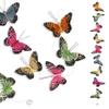 Butterfly Garland with Feather Wings - 9 Decorative Colorful Butterflies - Home Decoration - Crafting Accessories - Party Decorations - 45 Inches Long view 1