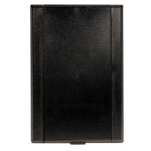 Full Door Central Vacuum Inlet Valve in Black