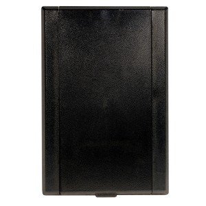 Full Door Central Vacuum Inlet Valve in Black