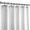 Barossa Design Waffle Weave Fabric Shower Curtain White, 71x72 view 1