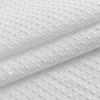 Barossa Design Waffle Weave Fabric Shower Curtain White, 71x72 view 3