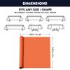 Party Essentials Plastic Banquet Table Roll Available in 27 Colors, 40" x 100', Tangerine view 3