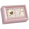 Cottage Garden I Love You Matte Pink Jewelry Music Box Plays Unchained Melody view 1