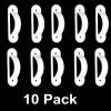 White Switch Plate Cover Guard Keeps Light Switch ON or Off Protects Your Lights or Circuits from Accidentally Being Turned on or Off. (10 Pack) view 2