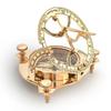 Shree Sai Handicrafts Brass Nautical Sundial Compass & Vernier Scale (11.43 cm X 11.43 cm X 3.81 cm, Gold) view 2