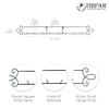 TRIPAR 4-Place Horizontal Black Plate Rack for Collectible Plates, Plaques, Dishes, & China view 3