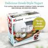 Euro Cuisine GY50 Greek Yogurt Maker with Ultra Fine Mesh Strainer Basket, BPA Free, Patented Greek Yogurt Strainer for Homemade Greek Yogurt (White) view 3