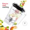 Blendtec Mini WildSide (46 oz), Five Sided, Personalized Blender Jar Vented Latching Lid, BPA-free, Clear view 4