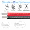 20 awg Wire Silicone Electrical Wire 200 feet Reel [Black 100 ft Red 100 ft] 2 Conductor Parallel Wire 20 Gauge Flexible Stranded Tinned Copper Wire(OD:1.8mm) view 2