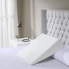 Sleep Philosophy Memory Foam Pillow Ergonomic Support Cushion with Machine Washable, Removable Super Soft Cover, White Wedge 22''L x 24''W x 7''H view 2