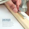 PHS Sawtooth Picture Hangers No Nail, 100 Pack Picture Hanging Hardware, 1 3/4 Inch Sawtooth Hanger and Canvas Hangers for Walls - Support up to 10lbs view 4
