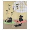 Made in Japan Noren Curtain Tapestry Japanese Black Cats view 1