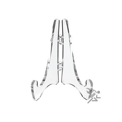 Display Stands Set of 12 Mini Hinged Acrylic Easels, 2.8" H