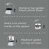 Neil Enterprises Inc. Photo Snow Globe with Silver Base view 3
