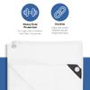 Kotap 6 x 8 Ft. Heavy-Duty Protection/Coverage Tarp, Superior Weave for Greater Longevity 8-mil, Multi-Use, Waterproof, White, 1-Pack (TRW-0608) view 3