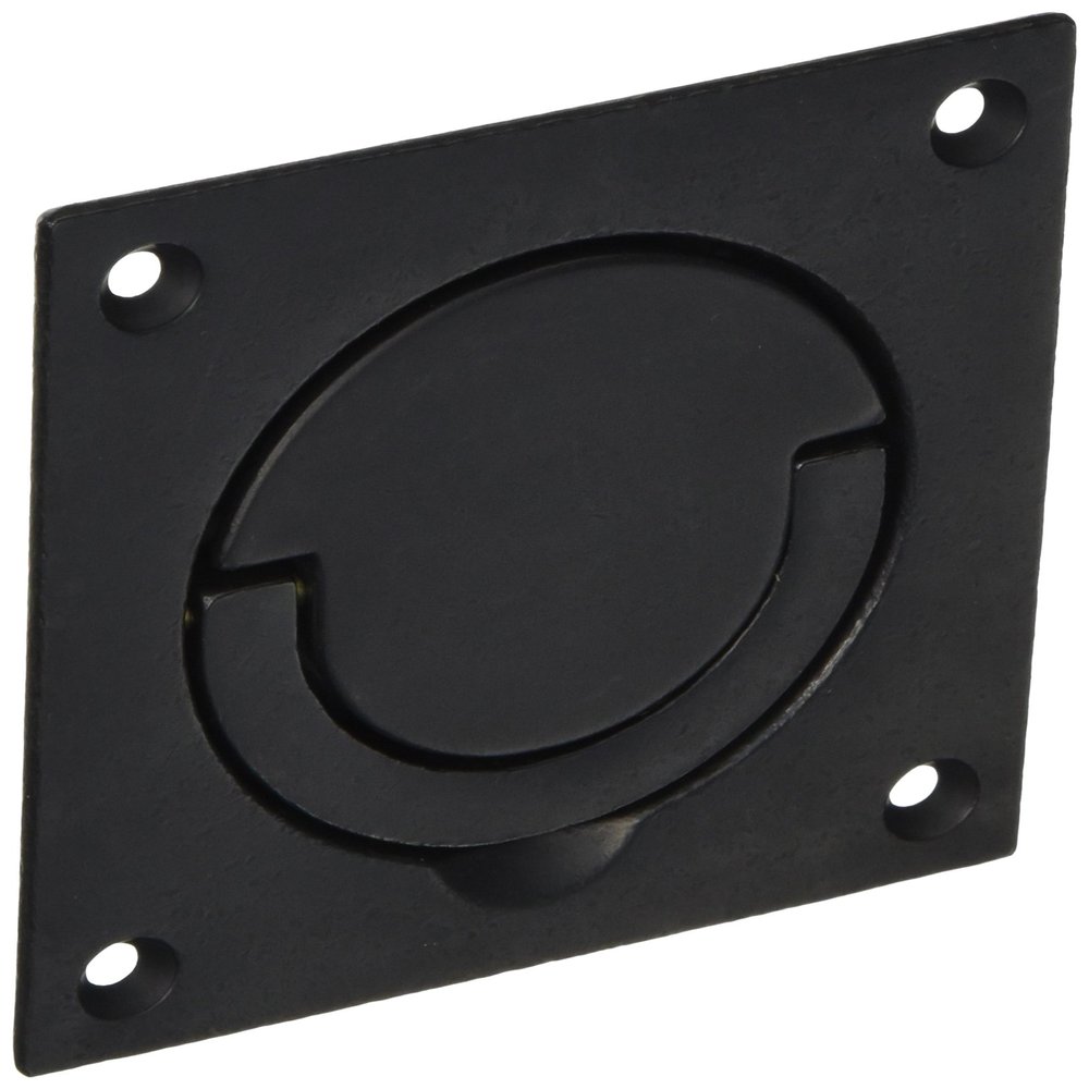 Baldwin 0397402 Flush Ring Pull, Distressed Oil Rubbed Bronze
