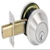 Master Lock DSCHSD32D Heavy Duty Single Cylinder, Grade 2 Commercial Deadbolt with Bump Stop, Brushed Chrome Finish view 1
