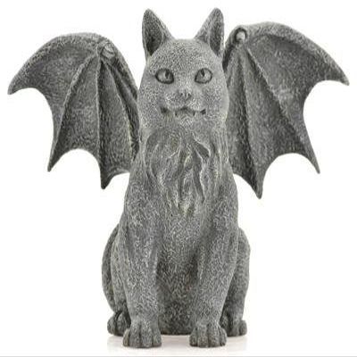 AzureGreen SC321 Winged Cat Gargoyle