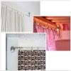 Ikea DIGNITET Curtain Wire 197 "+ Corner Fixture + 24 Rings with Clips, New view 1