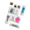 Madesmart 8-Piece Interlocking Bin Pack Customizable Multi-Purpose Drawer, One Home Organization, BPA Free, White, 8 Count view 1