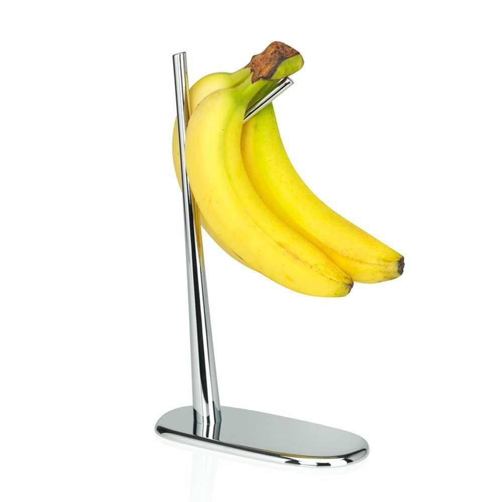 Alessi "Dear Charlie Banana Holder in Chrome-Plated Zamak, Silver