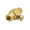 Interstate Pneumatics VBT44 - Brass Button Valve 1/4 Inch x 1/4 Inch Female NPT, Red, Small, AMT-VBT44 view 3