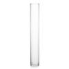 WGVI Quality Thick Weighted Tall Clear Cylinder Glass Vases, 4" W x 28" H, Flower Arrangement Floating Candle Holders Wedding Centerpieces Event Floral Container Floor Display Home Dcor, 1 Piece view 1