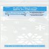 Snowflake Plastic Table Cover | 108" x 54" | Clear | 1 Pc view 2