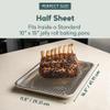 Ultra Cuisine Stainless Steel Baking Rack - 10x14.75 inch Jelly Roll Pan Wire - Oven Grill Sheet Pan - Oven Safe - Dishwasher Safe - Heavy Duty Wire Cooling Rack for Cooking Baking and Roasting view 3