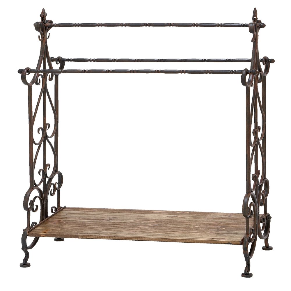 Deco 79 Wood Scroll Storage Unit, 28" x 13" x 41", Black
