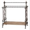 Deco 79 Wood Scroll Storage Unit, 28" x 13" x 41", Black view 1