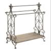 Deco 79 Wood Scroll Storage Unit, 28" x 13" x 41", Black view 2
