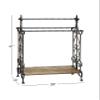 Deco 79 Wood Scroll Storage Unit, 28" x 13" x 41", Black view 3