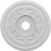 Ekena Millwork CMP22BA Baltimore Thermoformed PVC Ceiling Medallion (Fits Canopies up to 7 3/4"), 22"OD x 3 1/2"ID x 1"P view 1