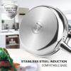 Duxtop Whole-Clad Tri-Ply Stainless Steel Saute Pan with Lid, 3 Quart, Kitchen Induction Cookware view 4