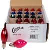 Creative Hobbies Box of 25 Colored Light Bulbs, Random Blinking, 7 Watt, C7 Candelabra Base -Great for Night Lights and Christmas Strings view 1
