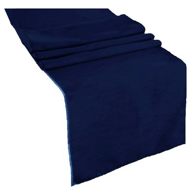 runner linens Table Runner 14x108 Inches Ideal for Wedding, Baby Shower, Home, Restaurant, Party Rental Factory (Navy Blue)