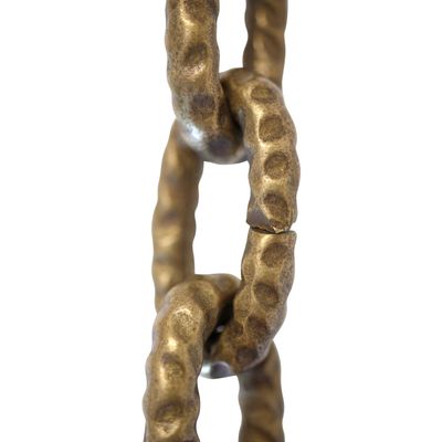 RCH Hardware CH-30-AB-3 Decorative Hanging, Lighting-Mottled Standard Unwelded Link Solid Brass Chain (3 ft/1 Yard)