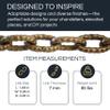 RCH Hardware CH-30-AB-3 Decorative Hanging, Lighting-Mottled Standard Unwelded Link Solid Brass Chain (3 ft/1 Yard) view 2