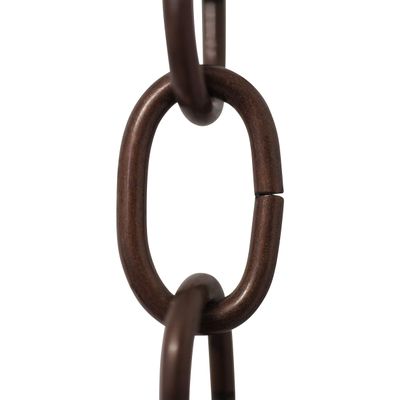RCH Hardware CH-S56-11S-AC-3 |9 Gauge Steel Chandelier Chain for Lighting and Hanging Fixtures - Standard Links (3 ft/1 Yard, Antique Copper)